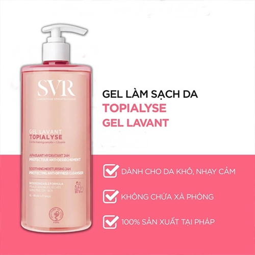 Sửa Rửa Mặt Gel Lavant Svr 400ml Hồng
