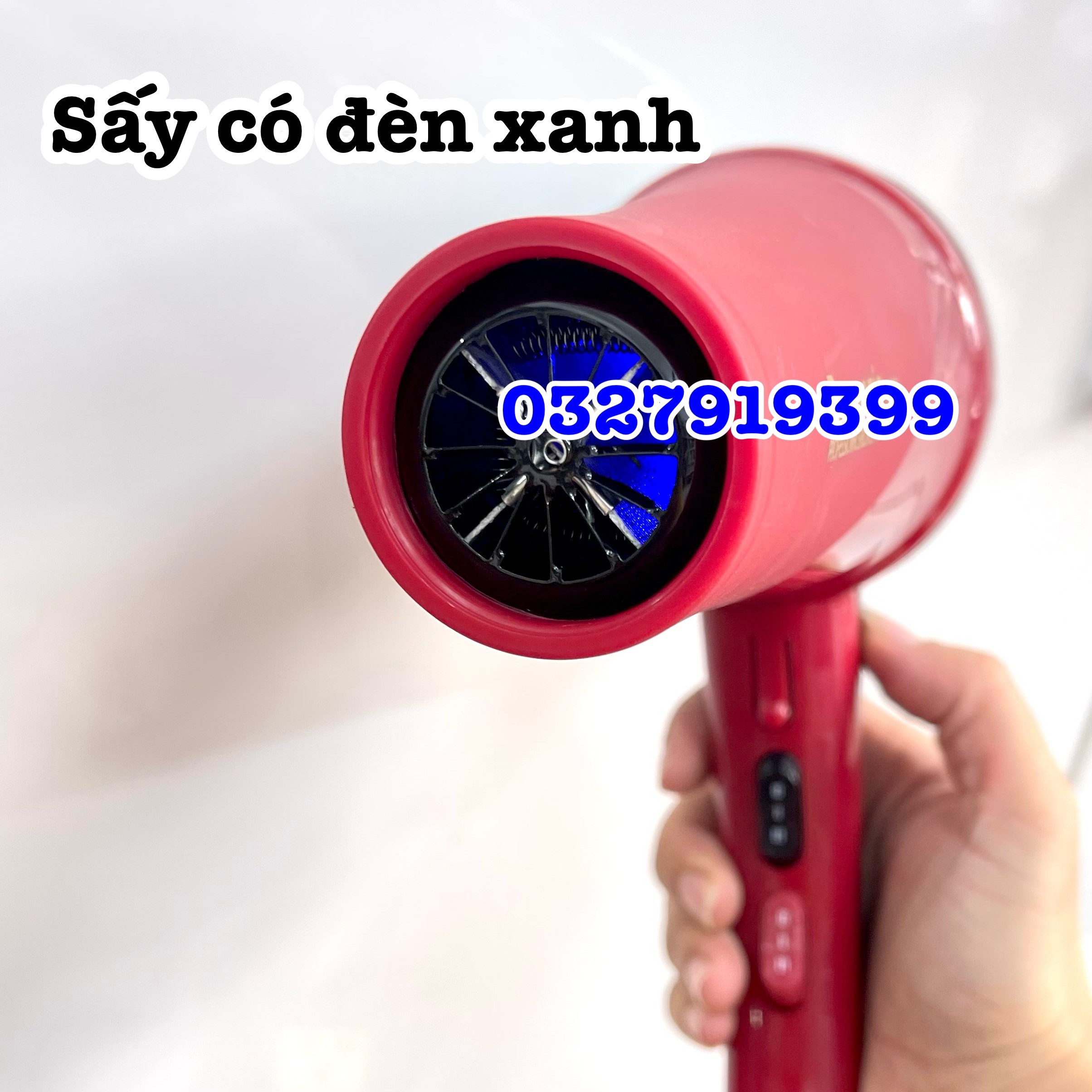 Máy Sấy Tóc VIP 6669 - 2400W Chuẩn Salon, Công Suất Lớn, Thiết Kế Chắc Chắn, Tốc Độ Sấy Nhanh, Luồng Khí Nóng Dịu Nhẹ, Có Đầu Sấy Dẹt 11mm, Dây Dài 3.1m, Bảo Hành 03 Tháng