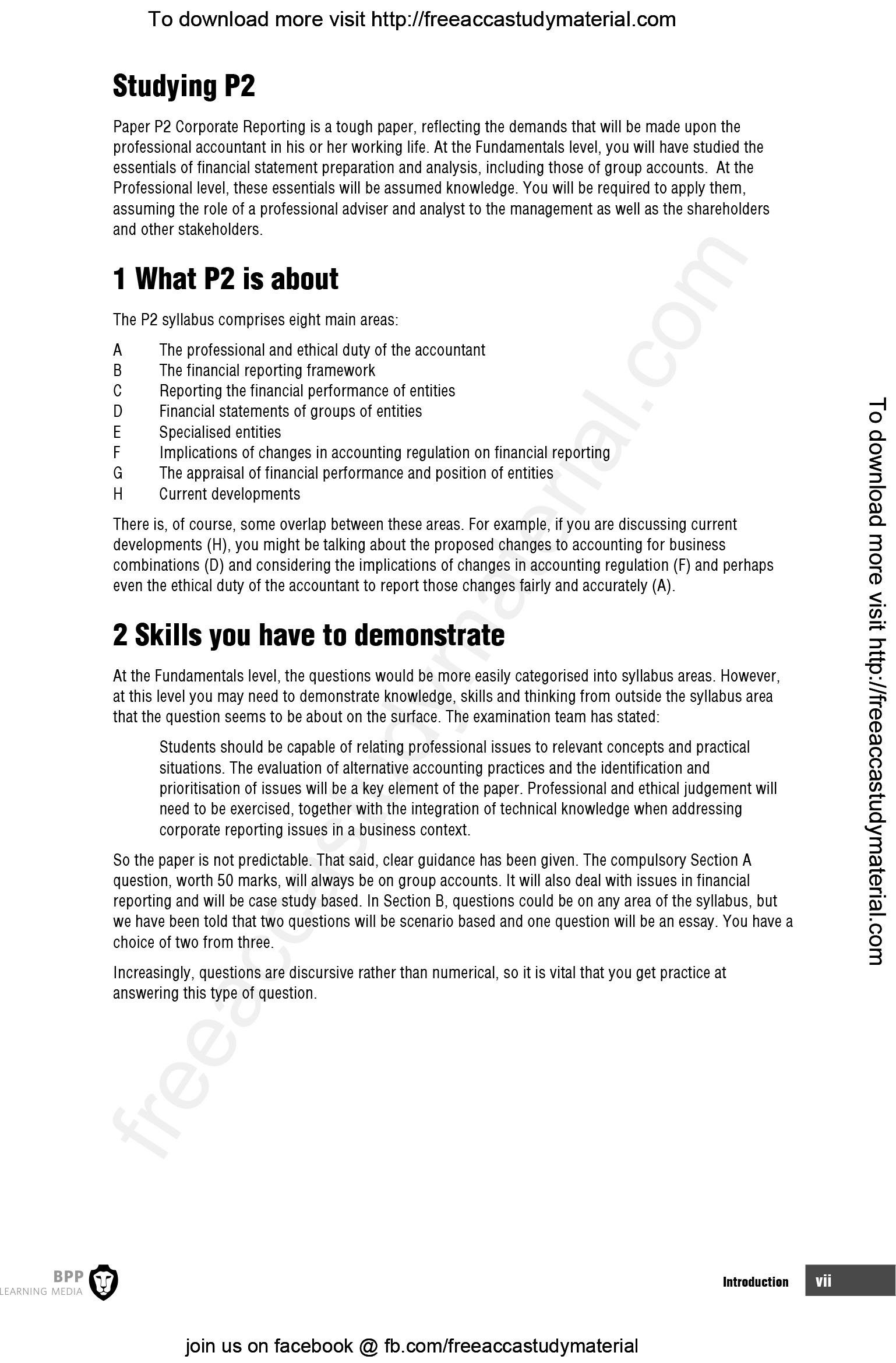 ACCA P2 Corporate Reporting Study Text - sách chuyên ngành
