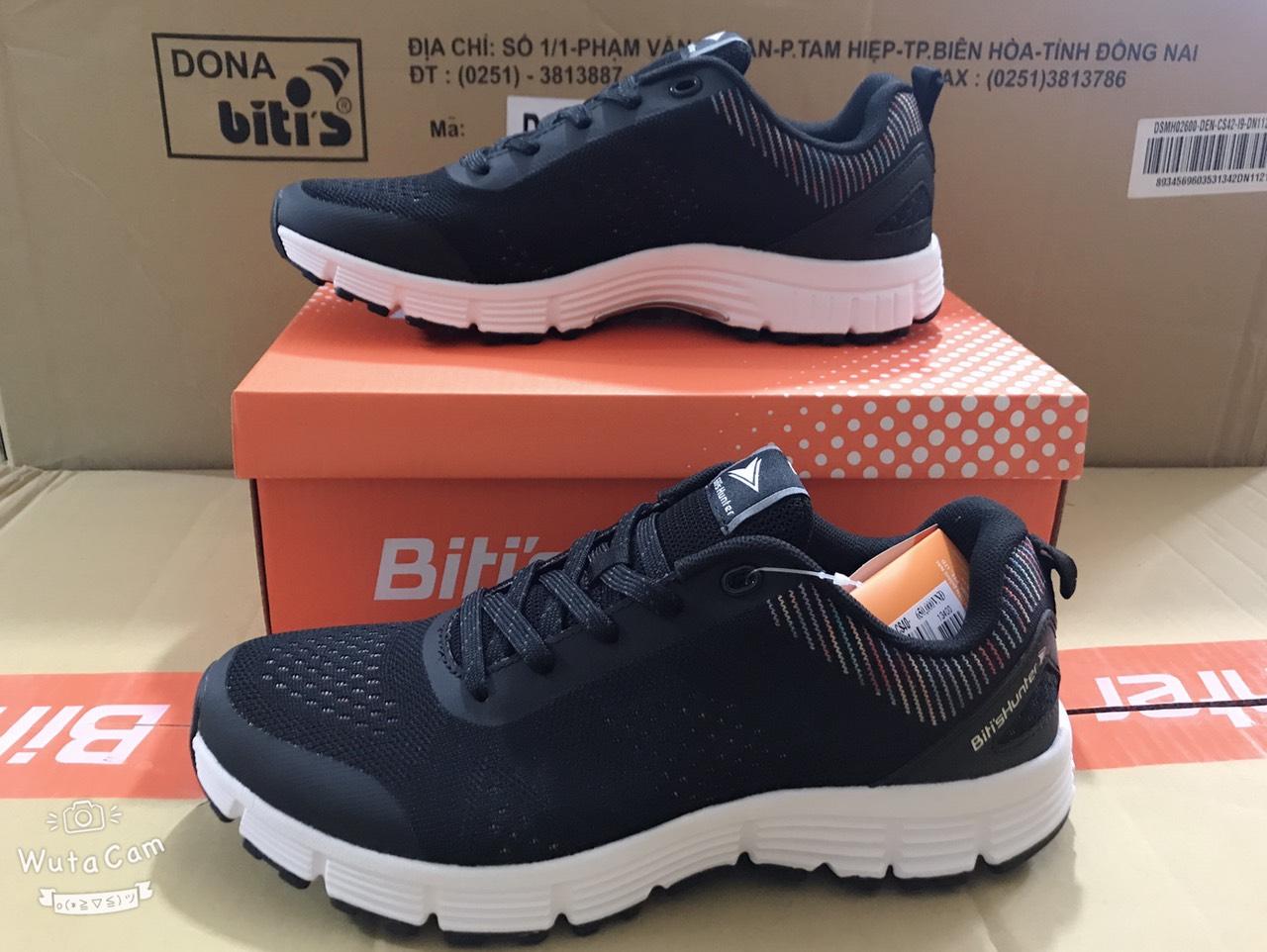 Giày Sneaker Nam Hunter 2019, DSMH02600DEN, Đen