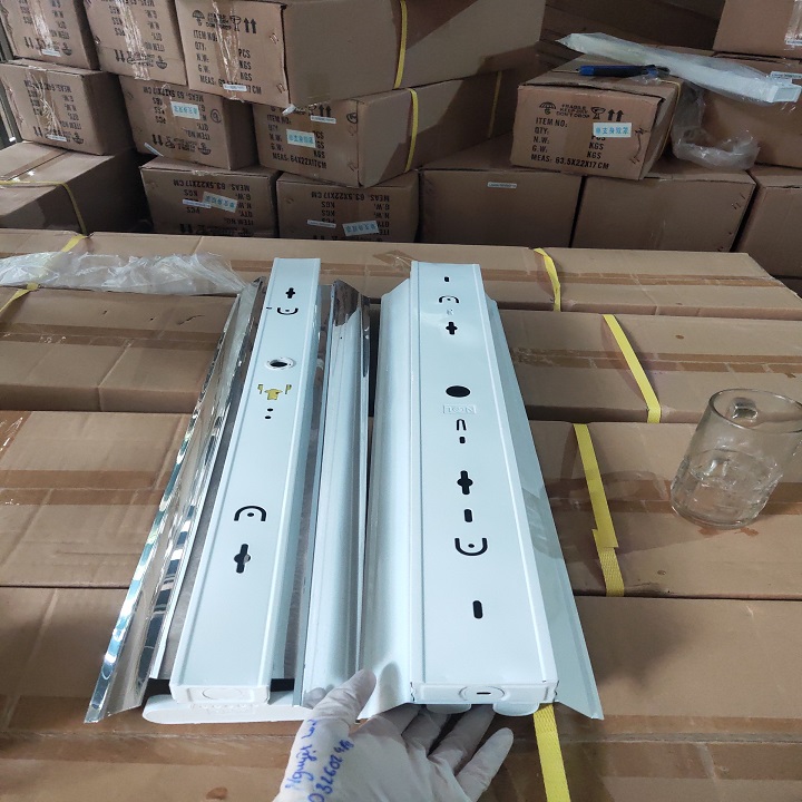 Máng đèn led đôi có choá 2 bóng- kích thước 60cm