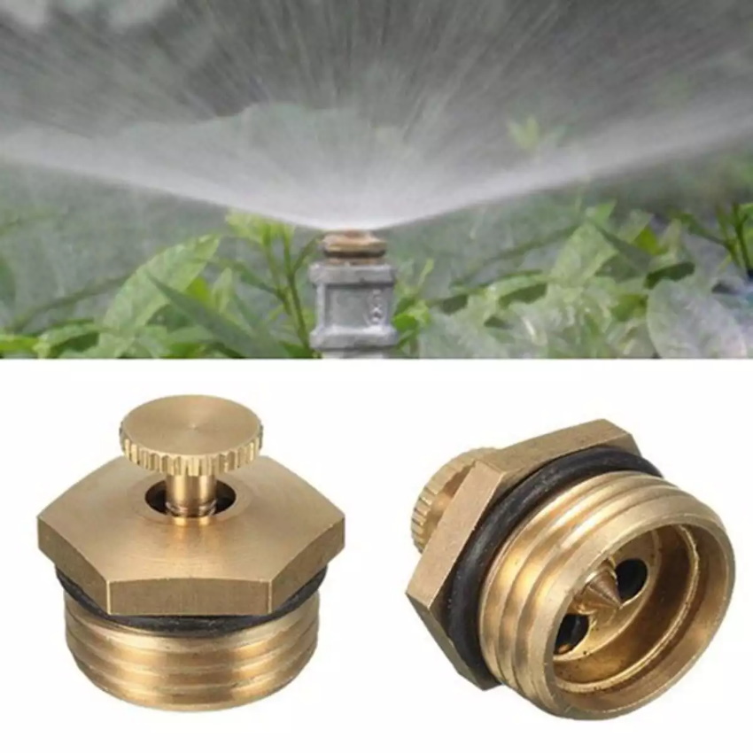 Combo 10 Béc tưới cây chỉnh lưu lượng bằng đồng ren 21 206789