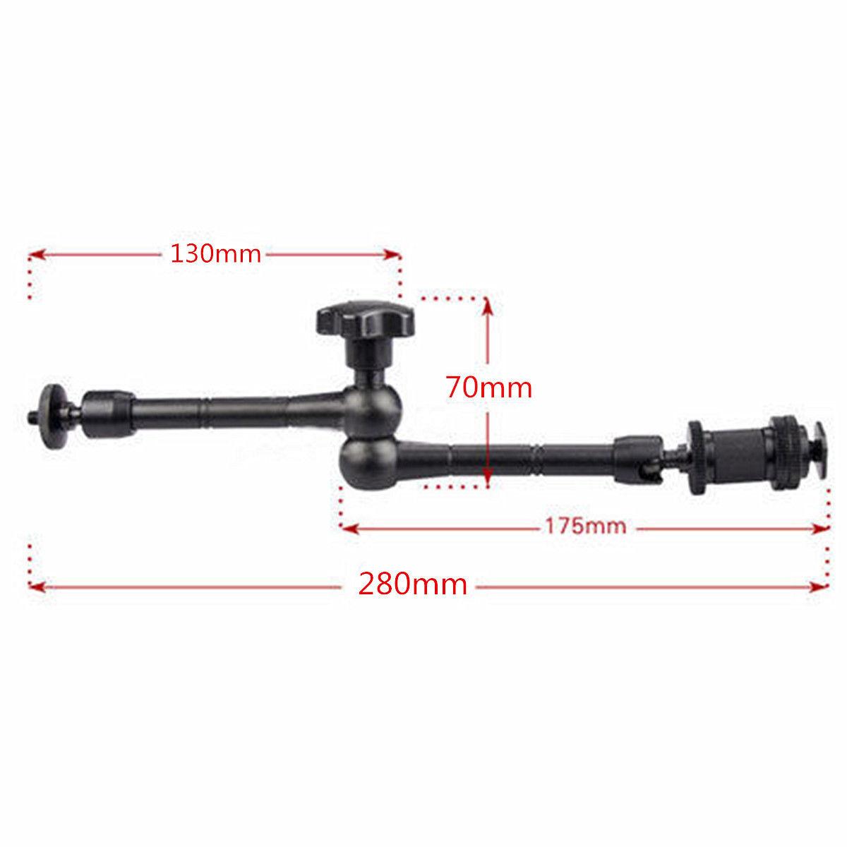 Kẹp cỡ lớn + Khớp nối xoay đa chiều Magic Arm 11″