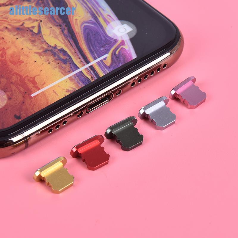 Nút Bịt Cổng Sạc Lightning Kim Loại Chống Bụi Cho Iphone
