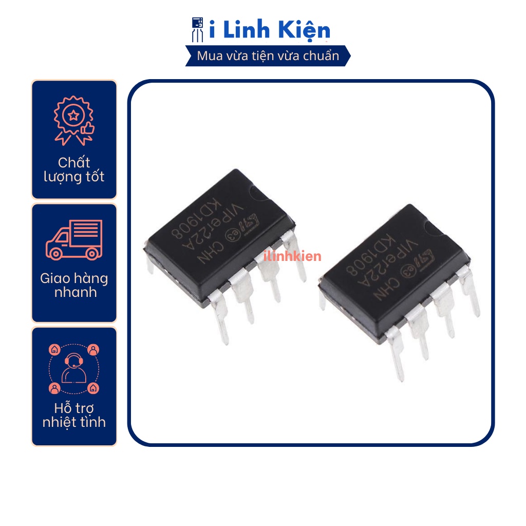 IC nguồn Viper22A chất lượng tốt.