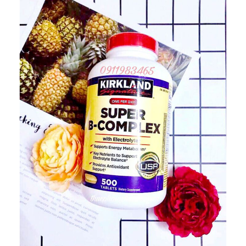 Super B Complex Kirkland 500 Viên Cam Kết Đúng Mô Tả Chất Lượng