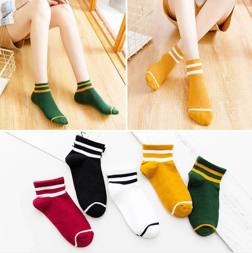 Combo 10 đôi Tất , Vớ kẻ cho các bạn nữ
