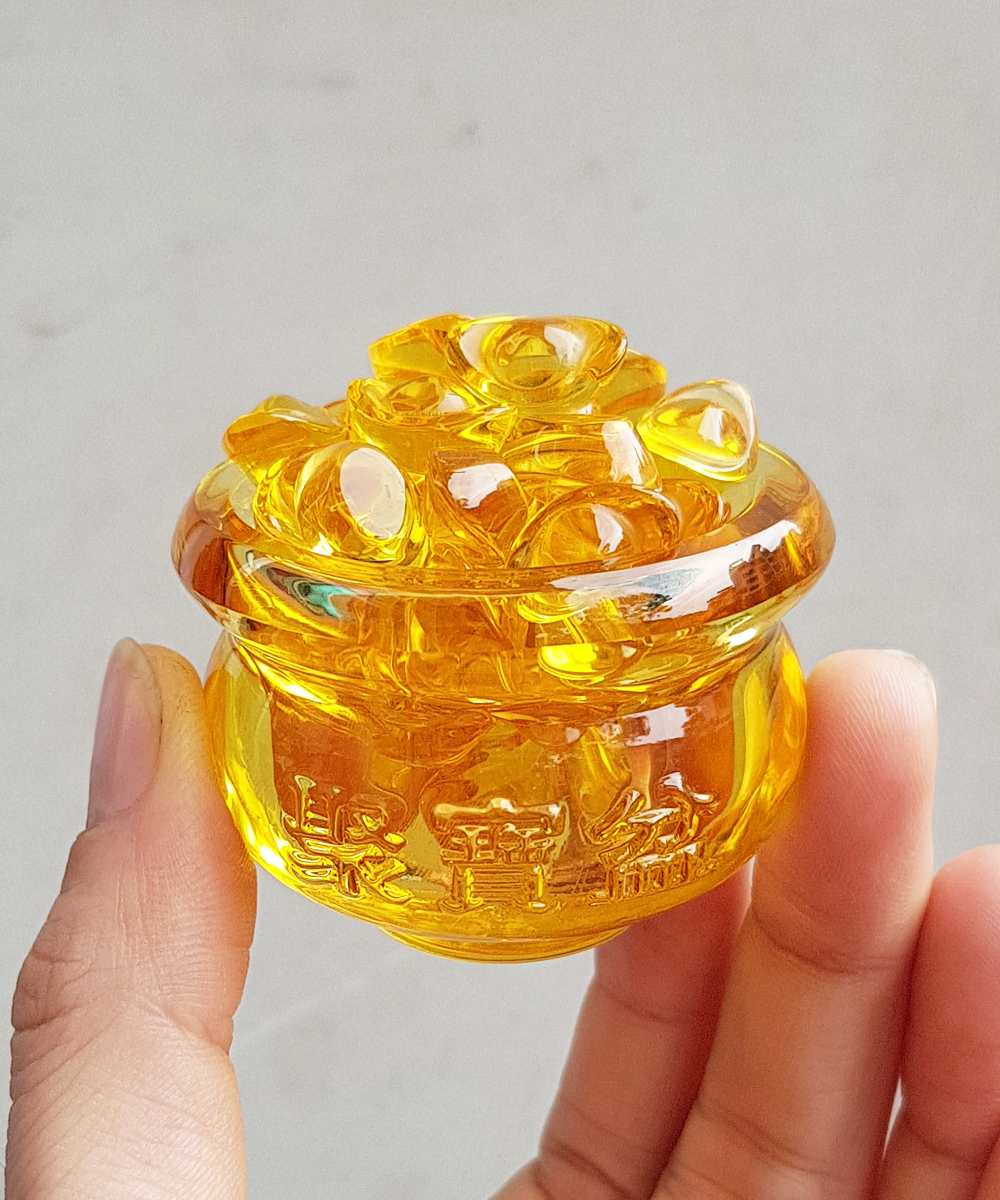 Combo Bát Tụ Bảo size 5cm kèm 30 thỏi vàng size 1.5cm