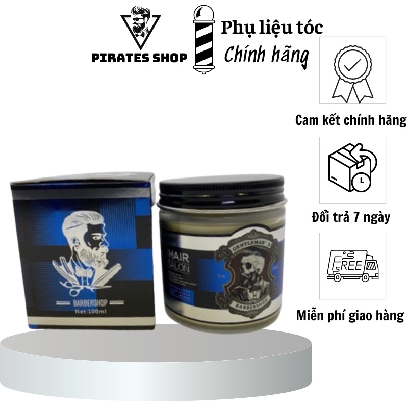 Sáp Wax vuốt tóc GENTLEMAN"S Clay Wax (BARBERSHOP) đủ 2 màu 100ml
