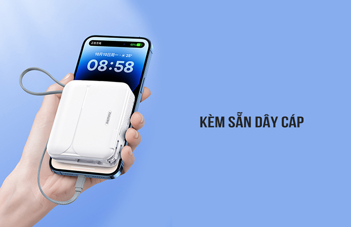 Củ sạc kiêm sạc dự phòng đa năng 3in1 20000mAh Remax RPP-553 Sản phẩm nhỏ gọn, dung lượng lớn 20.000mAh cùng khả năng sạc nhanh PD 27W mang lại nhiều tiện ích trong quá trình sử dụng.