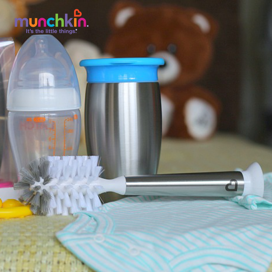 Set of 2 Replacement Brush Heads for Munchkin Bottle Brushes