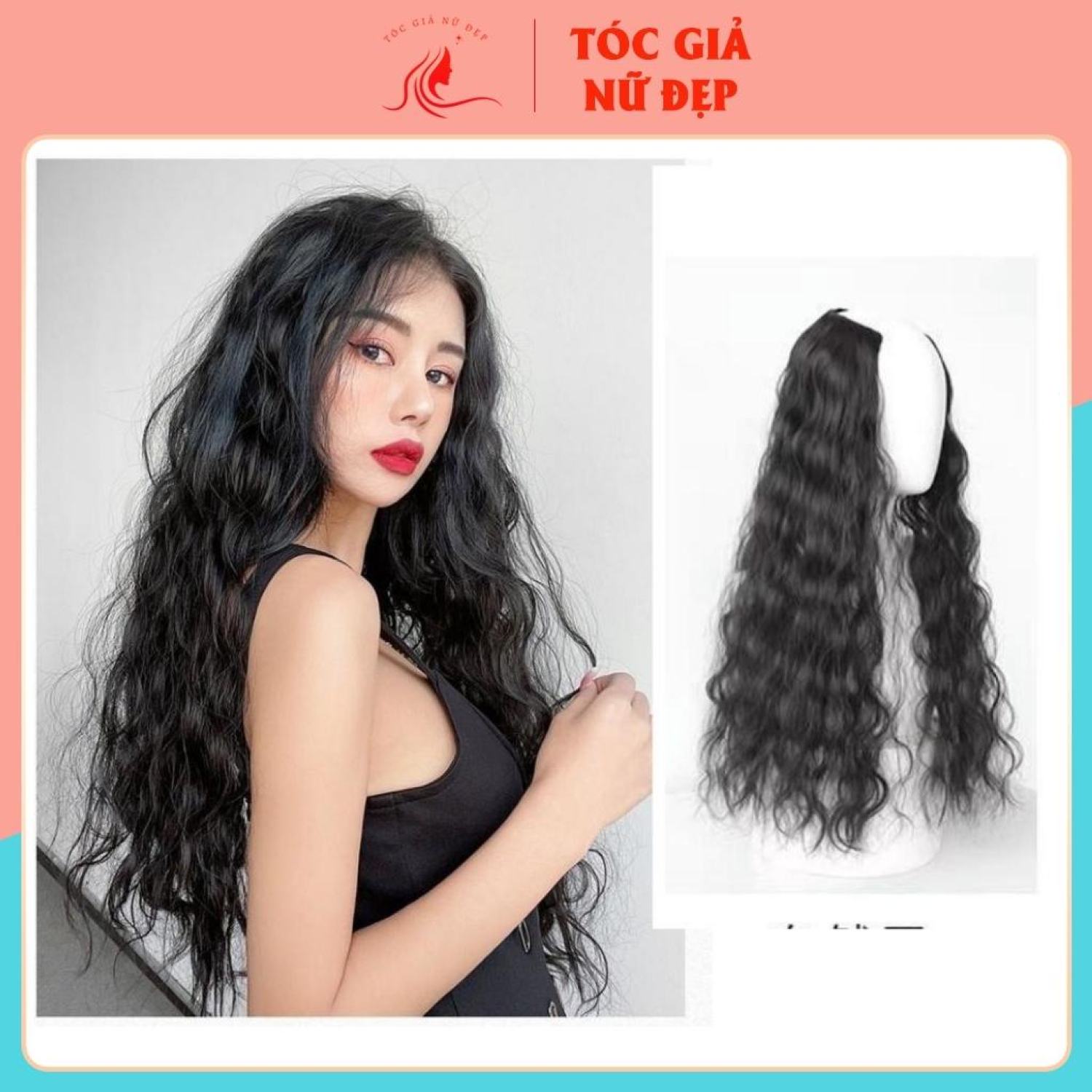 Tóc giả kẹp u xù U08A