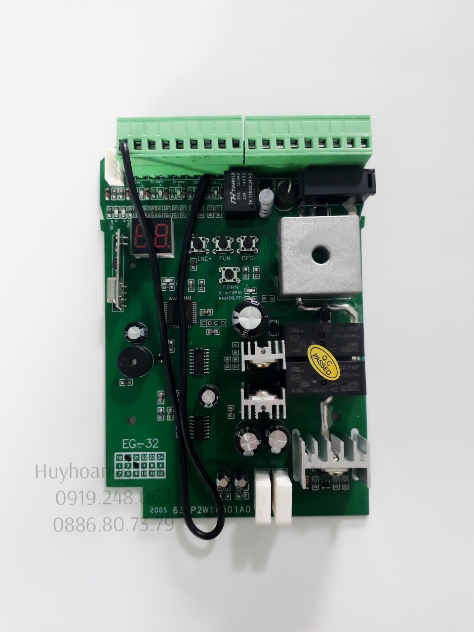 BOARD MẠCH ĐỀU KHIỂN 24V CHO CỔNG TRƯỢT, CỔNG LÙA