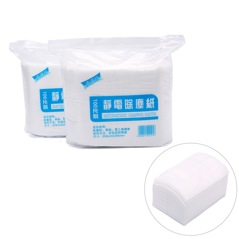 Blossom DUIS 100pcs Disposable Electrostatic Dust Removal Mop Paper Home Kitchen Cleaning