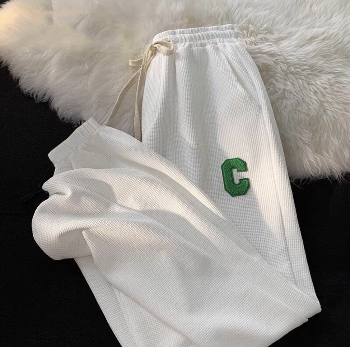Quần Jogger Tổ Ong C Basic Chất Dày Dặn