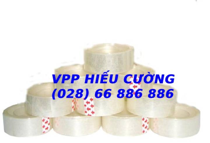2 cuộn Băng keo trong/ đục (5cm) 50ya. Do VPP Hiếu Cường cung cấp