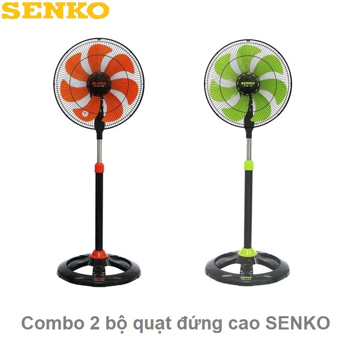 Combo 2 unit stand fan 120cm senko 65watt