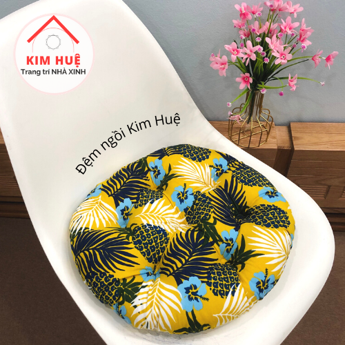 Đệm ngồi bệt tròn êm 40x40x5cm