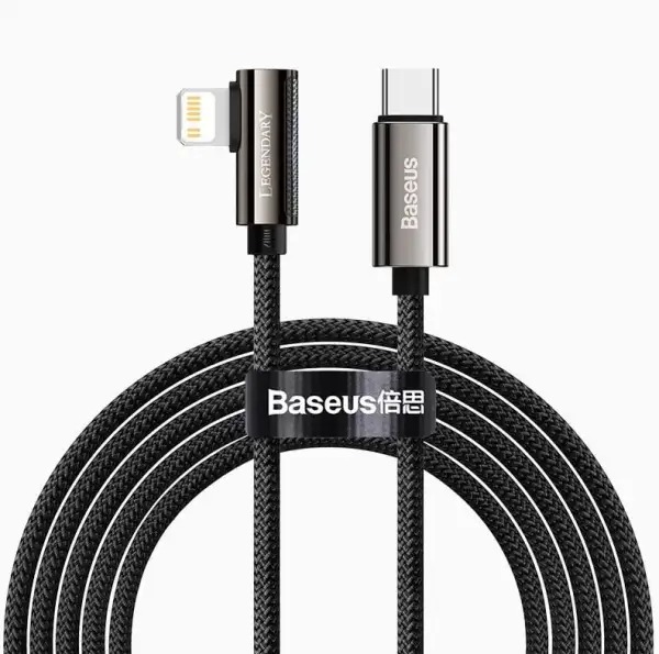 Cáp sạc nhanh Baseus Legend Series Elbow Fast Charging (Data Cable Type-C to iP PD 20W 1m Black)