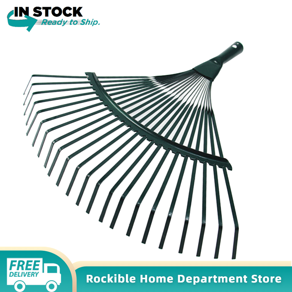 rockible Replacement 22 Tooth Lawn Rake Head - For Garden Grass Leaves Leaf Lawn