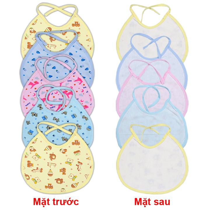 Yếm Cotton có dây buộc cao cấp cho bé (hình in thay đổi theo lô hàng)