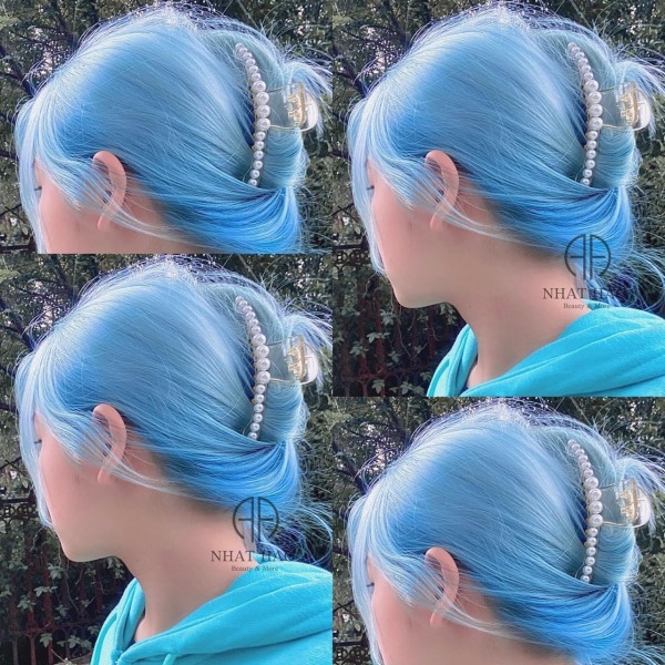 Kem nhuộm tóc màu Xanh Ngọc – Blinkhair, tặng kèm trợ nhuộm và gang tay nhập khẩu
