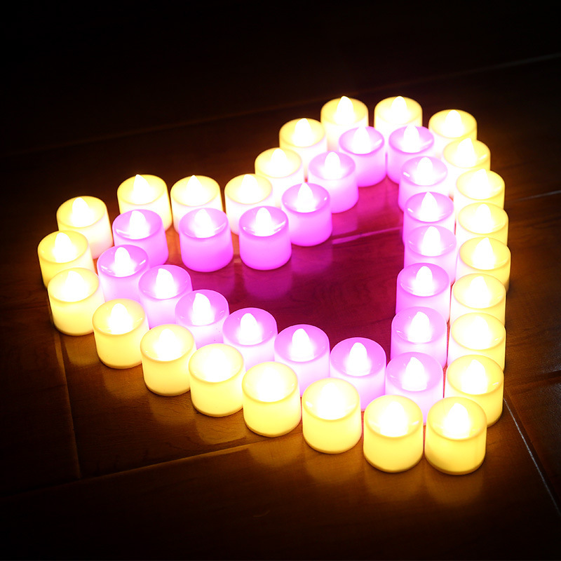 Nến điện tử LED mini kèm sẵn pin trang trí