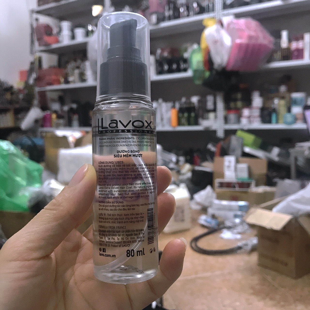 Thuốc nhuộm phủ bóng hồng phấn 5D Hàn Quốc