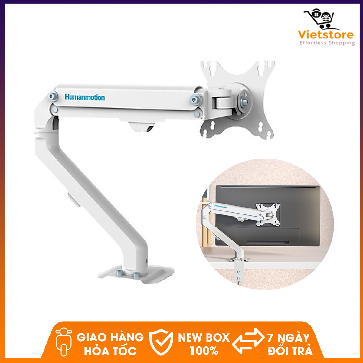 Giá treo màn hình máy tính Human Motion T6 - Hàng Chính Hãng
