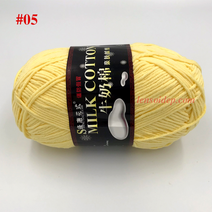Len Milk Cotton 125g Loại 1