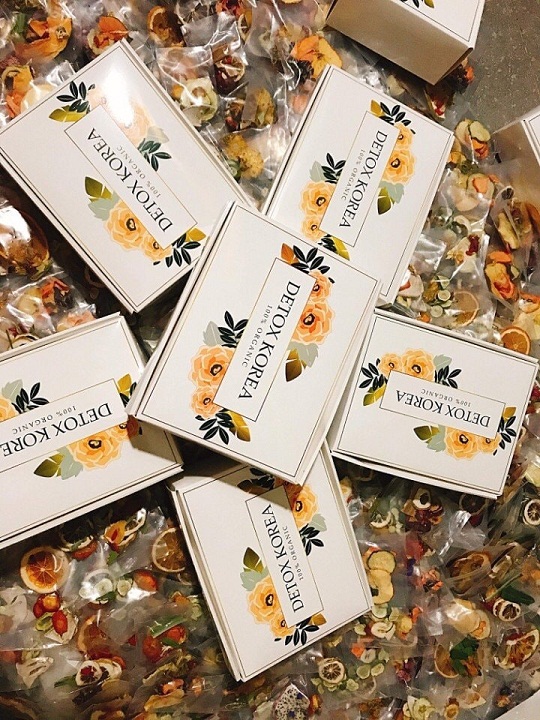 SET 30 packs Boxed - DETOX KOREA dried fruit tea [No cloth bags, bottles]