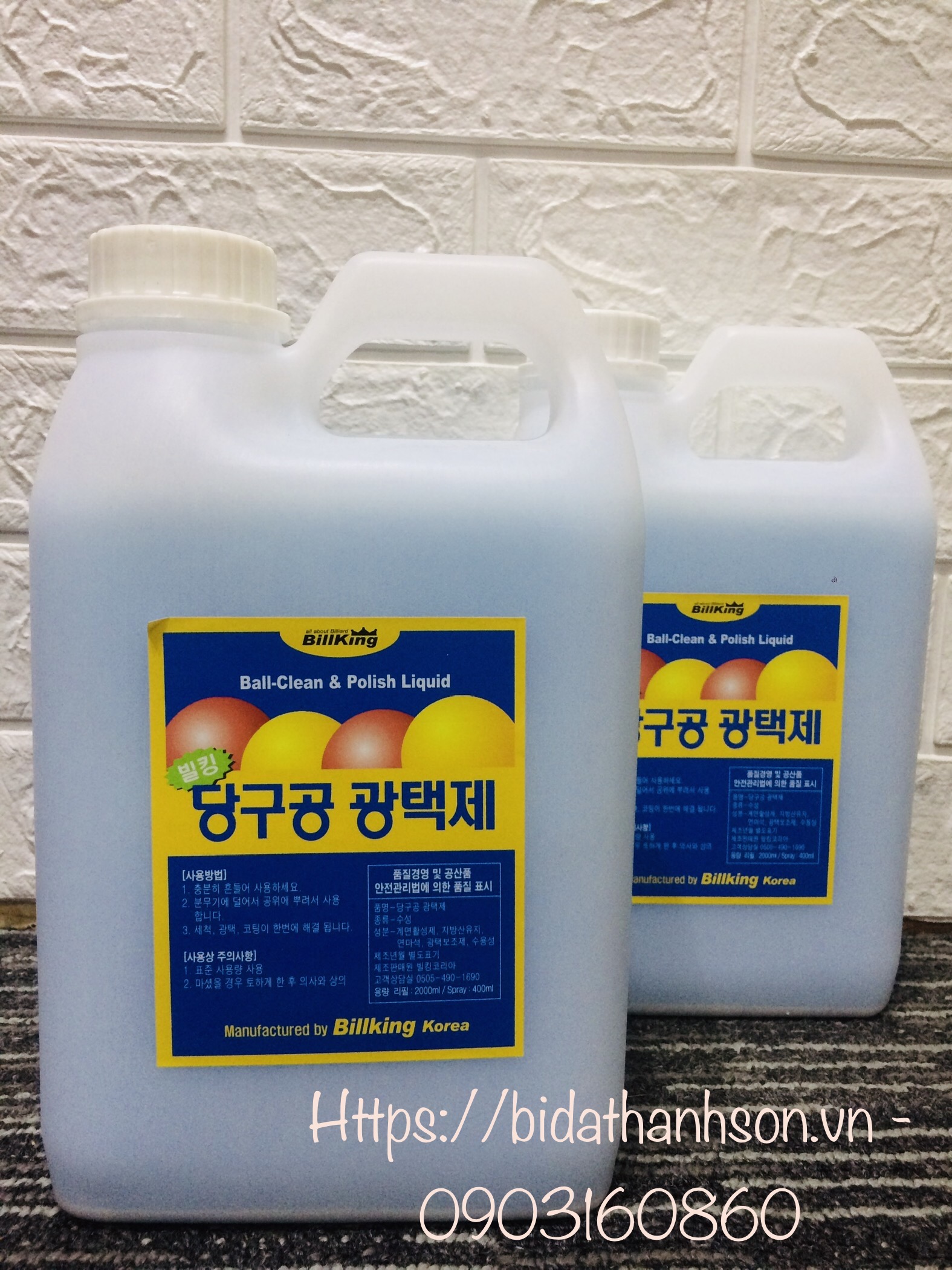 [HCM]Nước Lau Bi Billking (2 Lít)
