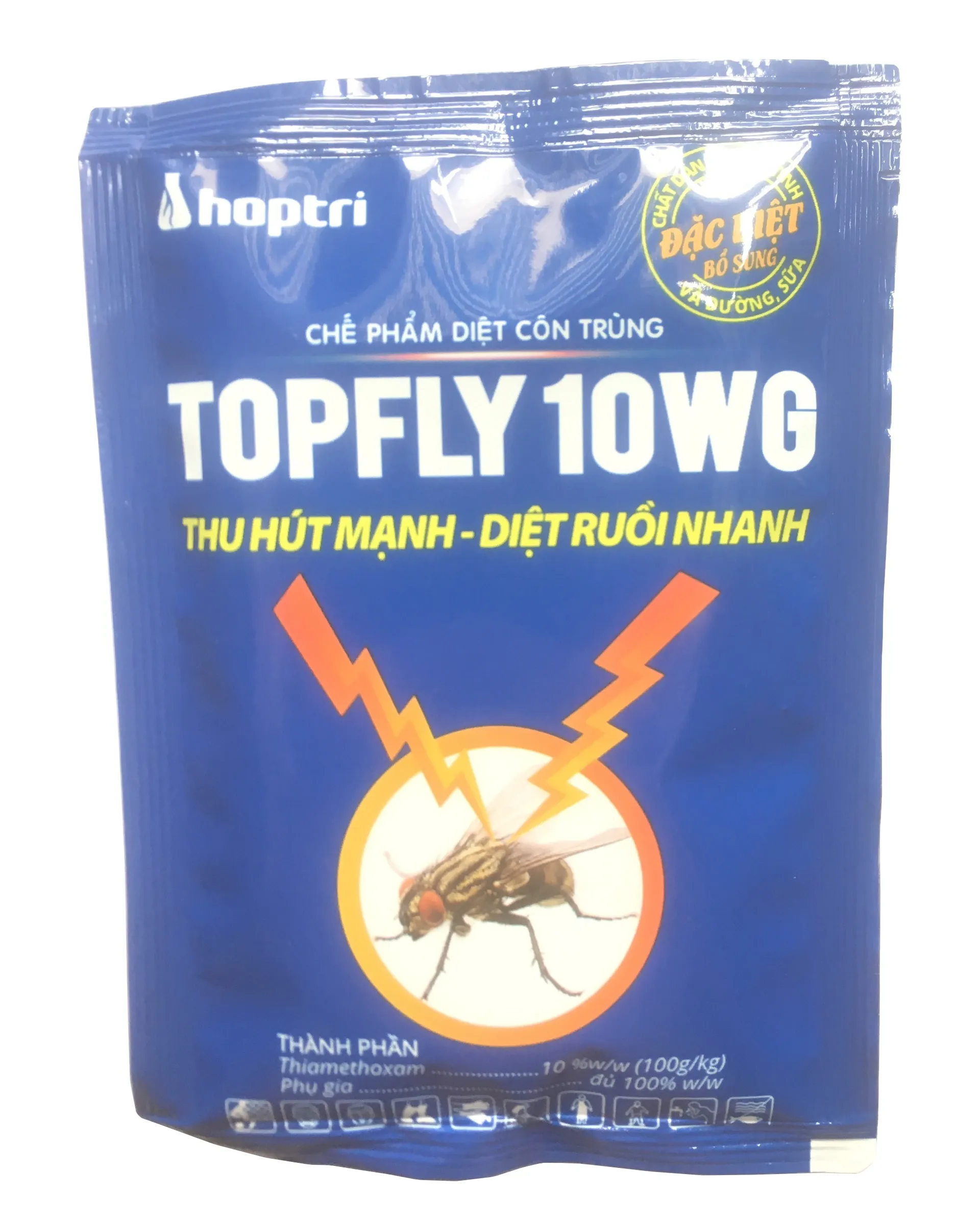 Thuốc diệt ruồi TOPFLY 10WG THU HÚT MẠNH – DIỆT RUỒI NHANH ( Gói 20g )