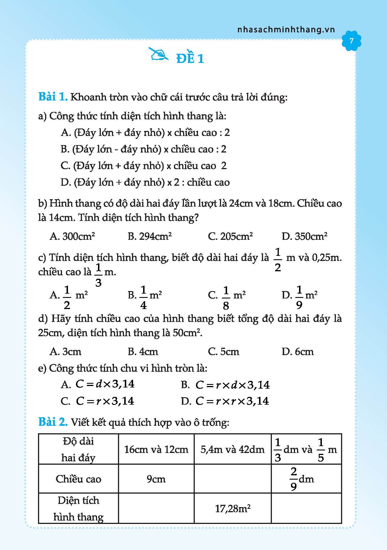 Cùng em học Toán lớp 5 - tập 2( bản màu)