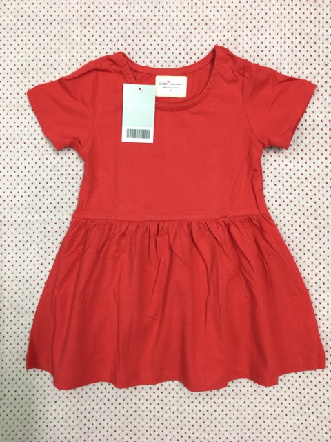 18m-6T: Váy xoè Little Maven đỏ trơn