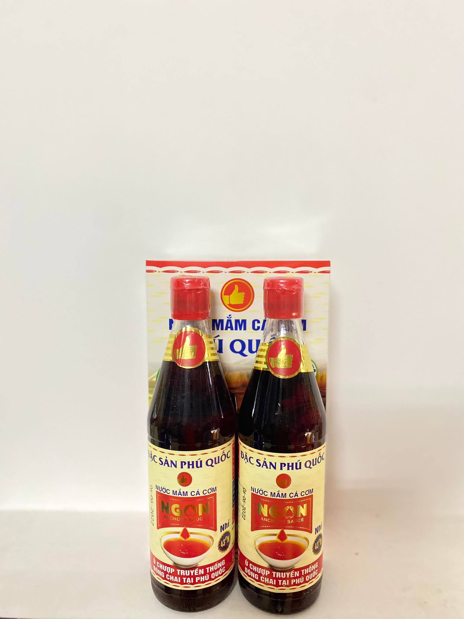 Nước mắm cá cơm Phú Quốc NGON 43 độ đạm/520ml (Cốt Nhỉ)