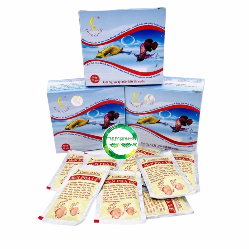 Men pha lê, xử lý nước làm trong nước bể cá ....