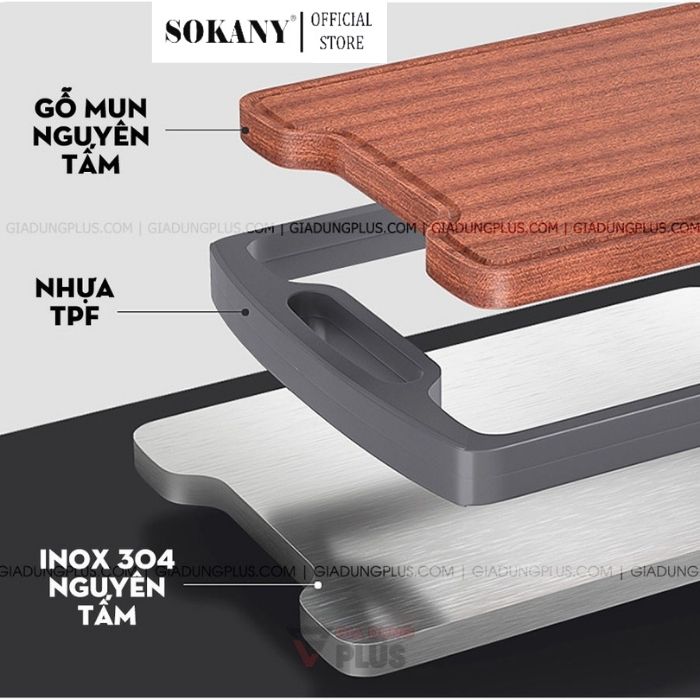 Thớt gỗ, thớt inox, thớt 2 mặt kháng khuẩn cao cấp