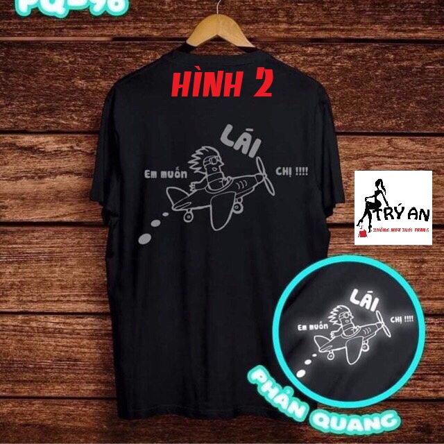 Áo thun phản quang siêu hot cho anh em phi công chất cotton 4c HT31010