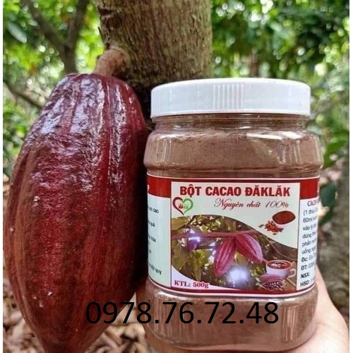 hotBột cacao Dak Lak nguyên chất 500g