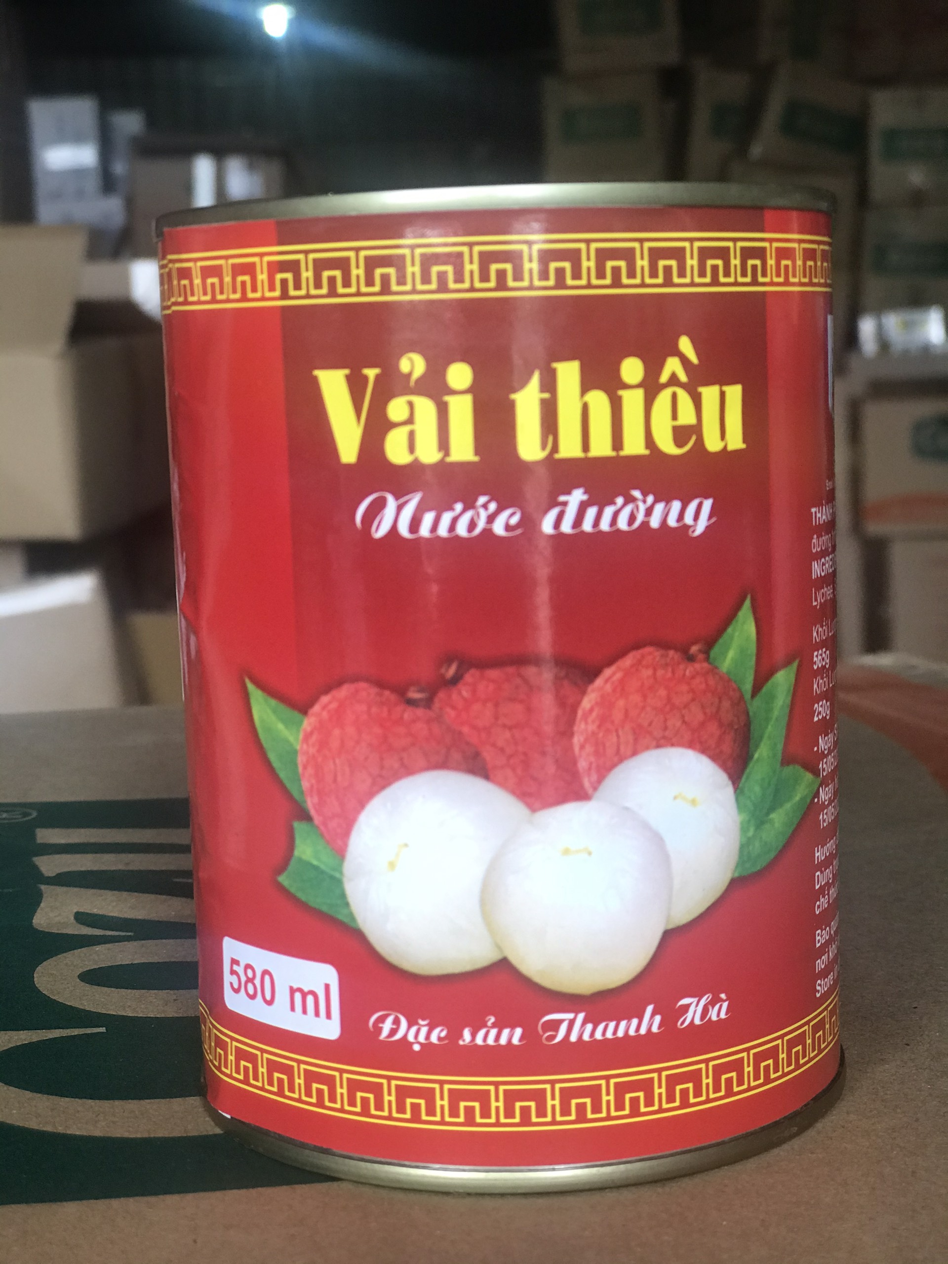 Vải Thiều Nước Đường Thanh Hà 565G