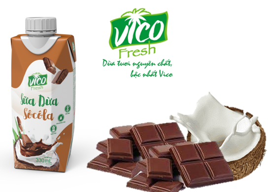 1 Sữa Dừa Vico Fresh Socola 330ml