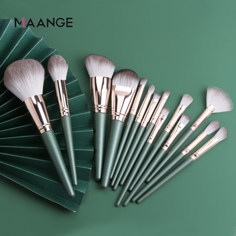 Bộ 14 Cọ Trang Điểm MAANGE Chuyên Nghiệp Mềm Mại Tiện Dụng