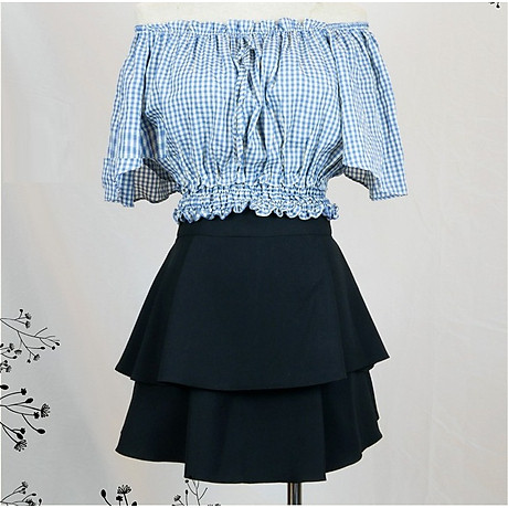 [Mã FASHIONXANH264 giảm 10k đơn 50K] Chân váy tiểu thư dáng ngắn- hai tầng