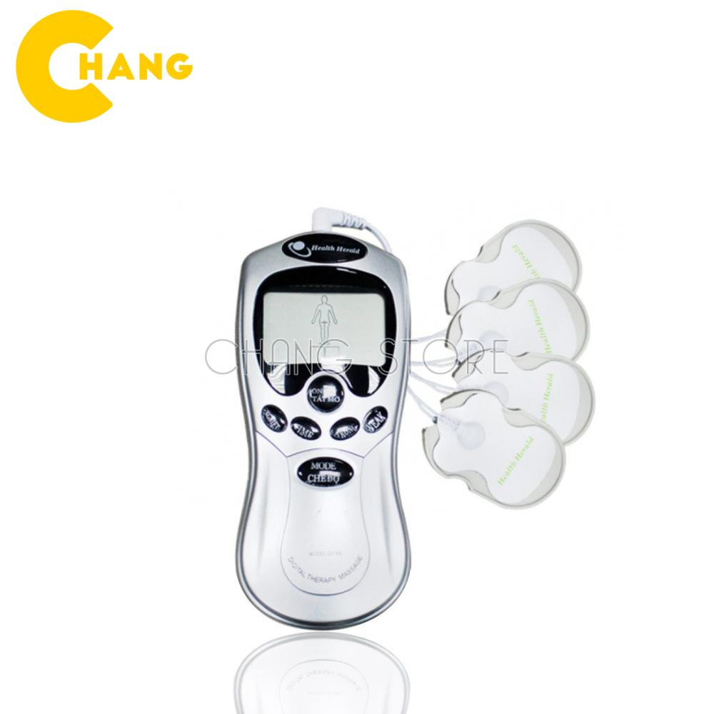 Máy Mát Xa Trị Liệu Xung Điện, Xoa Bóp, Bấm Huyệt Đa Năng 4 Miếng Dán BH12T