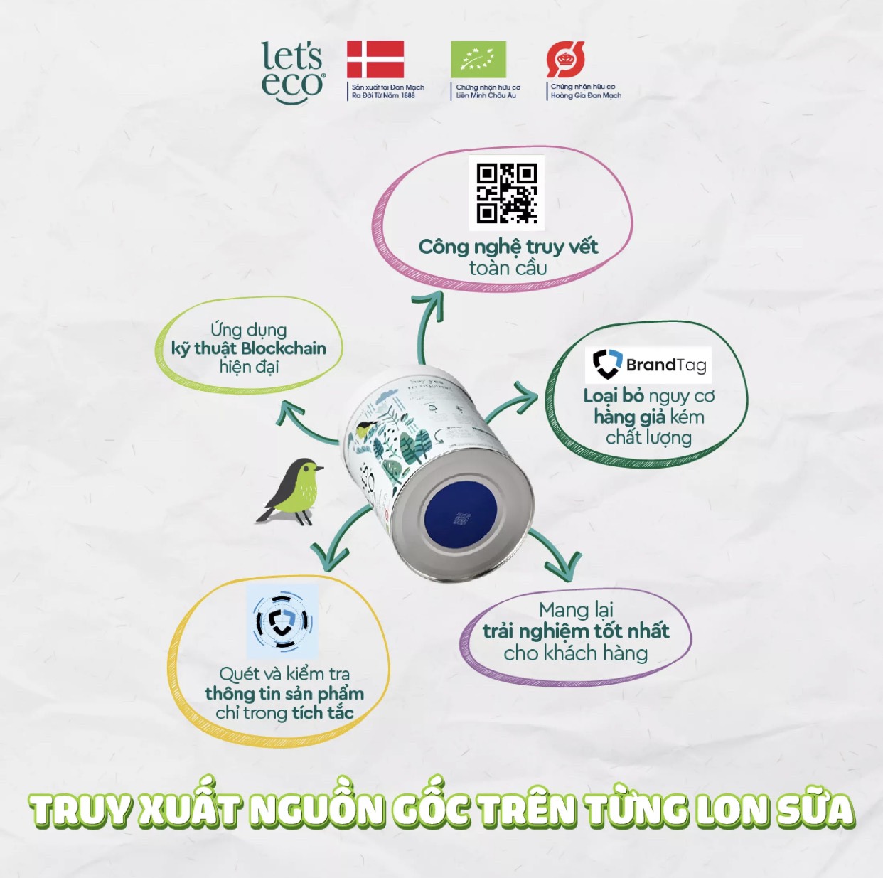 Sữa Bột Organic Let's Eco số 2 Cho Bé từ 6 tháng 700g (100% hữu cơ)