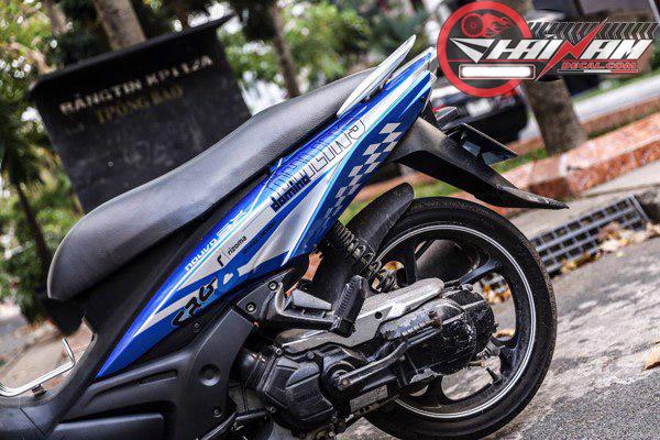 Tem Trùm Nouvo 5 SX Xanh Trắng Ohlins