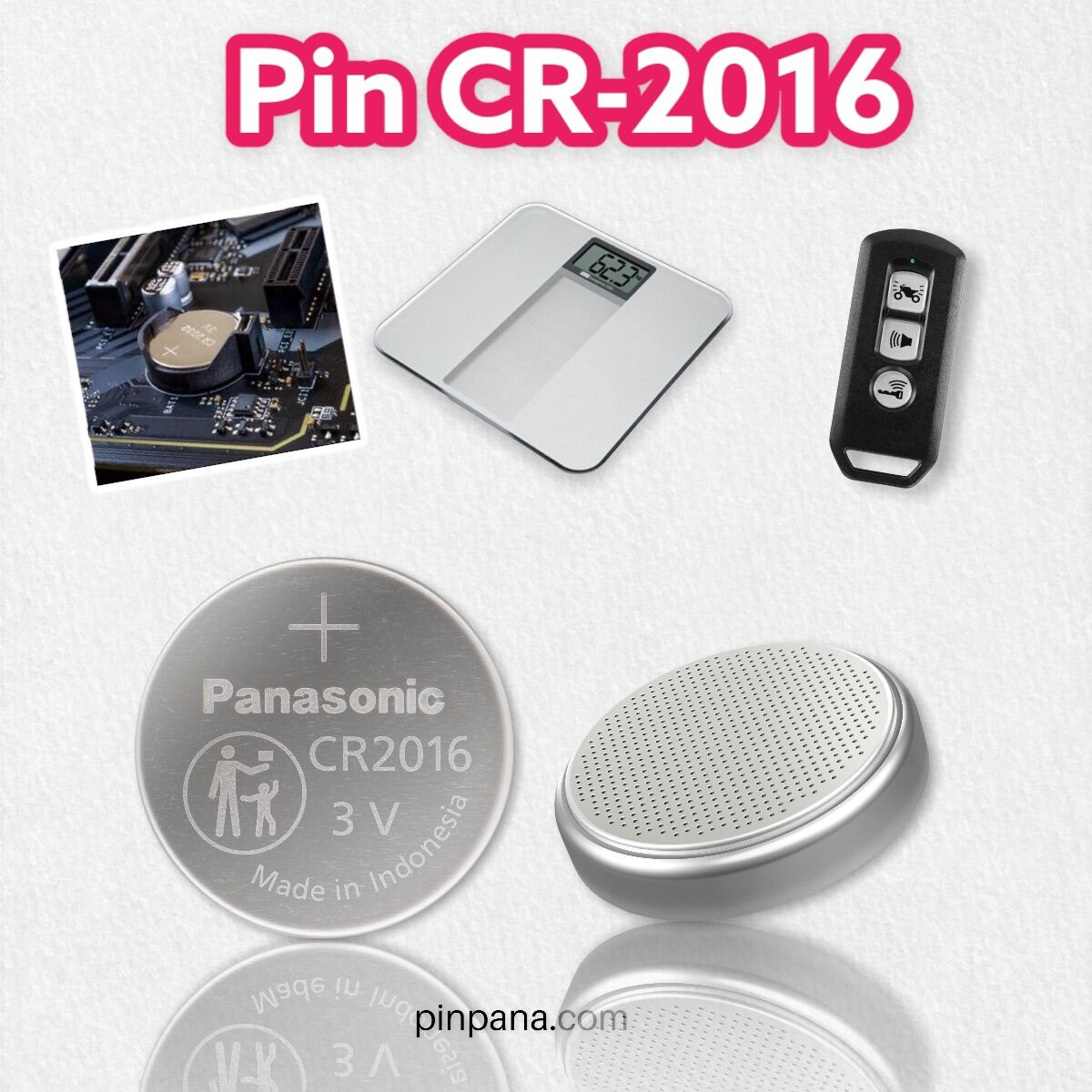 Pin micro Lithium Panasonic 3V CR-2016, CR2016