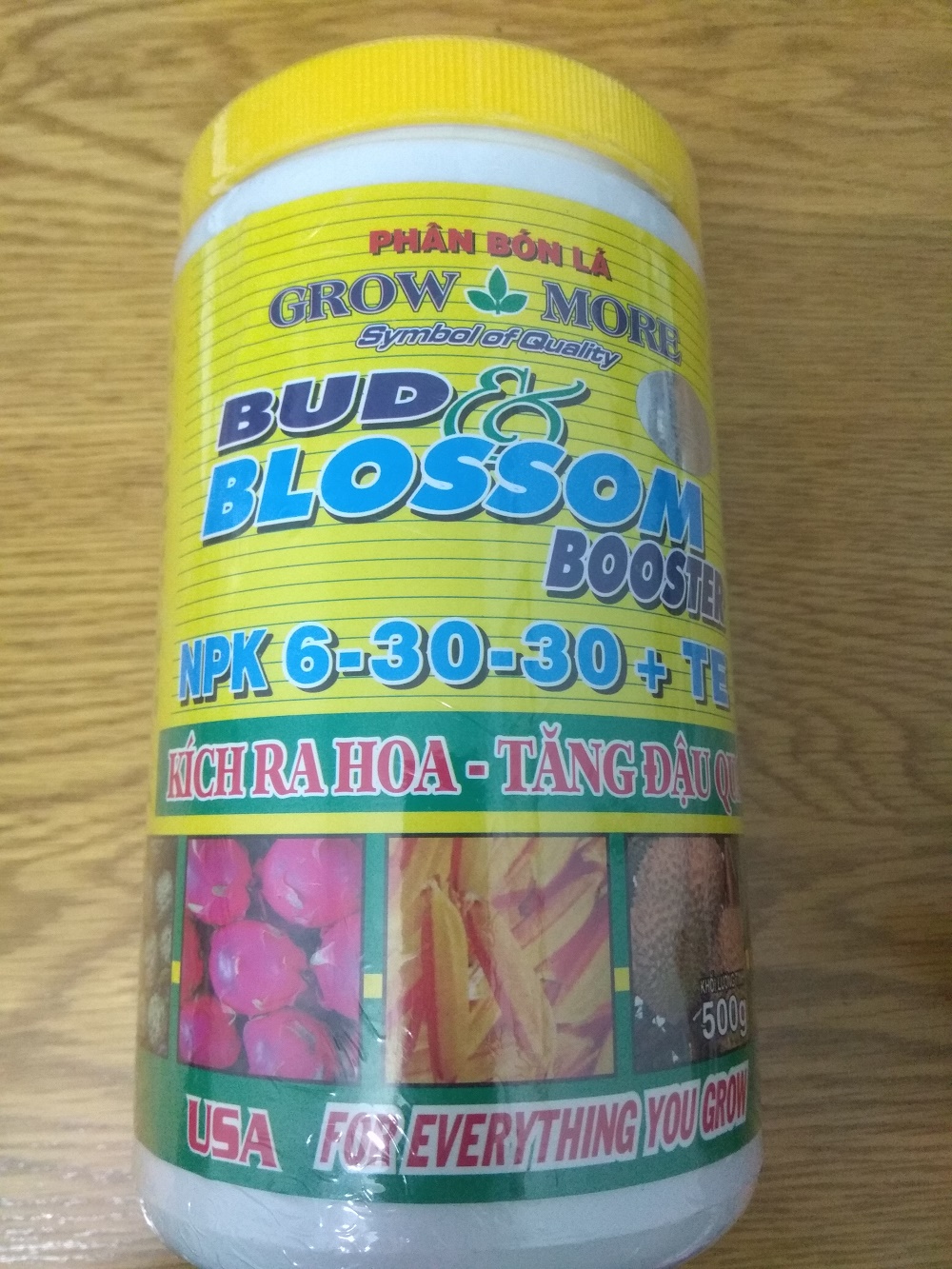 [HCM]Phân bón lá Grow more NPK 6-30-30 +TE - chai 500 gram