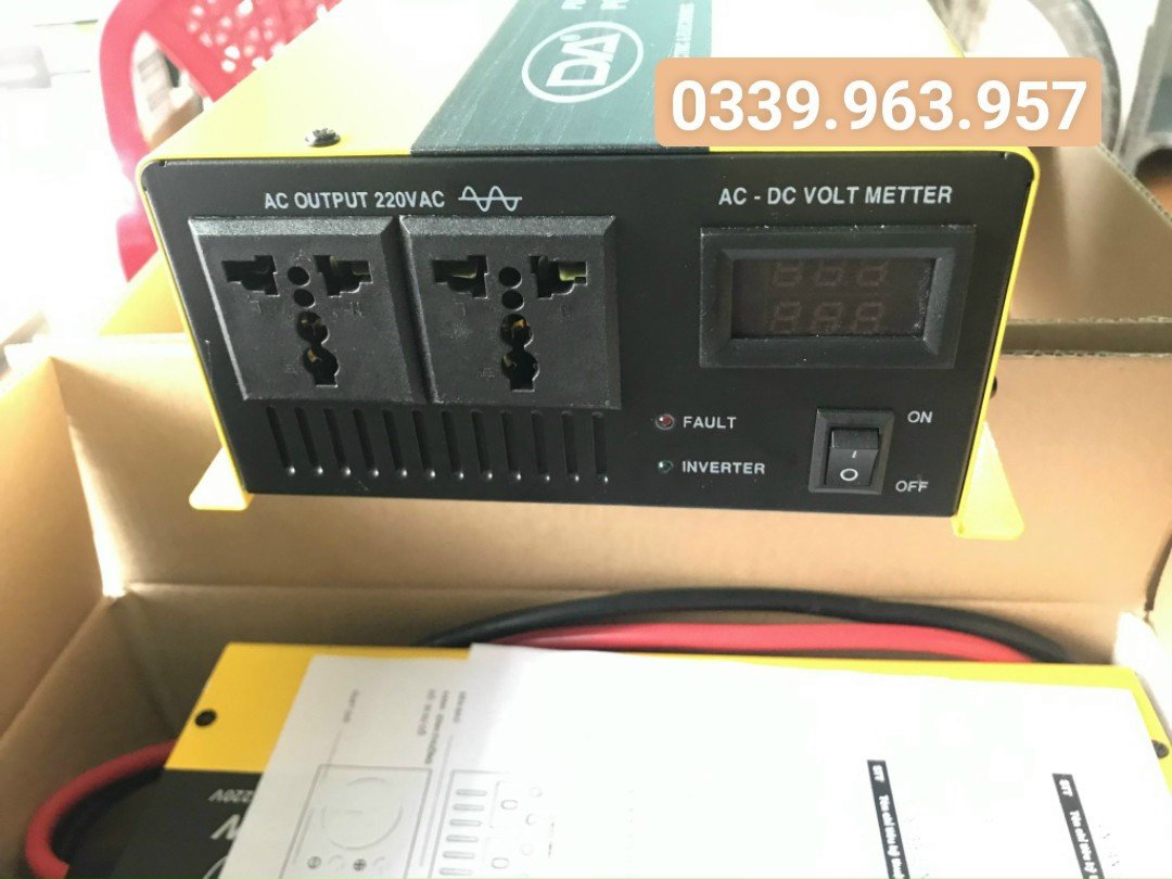 Bộ Kích Điện Sin Chuẩn DC-AC (Pure Sine Wave) DA 12V / 24V 600W - (PDC-TECH)